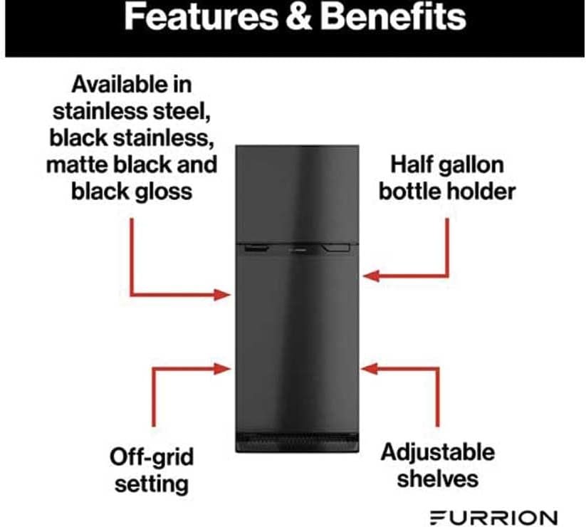 furrion fcr08dcgtabr 8 cubic ft right hinge refrigerator furrion fcr08dcgtabr 8 cubic ft right hinge refrigerator