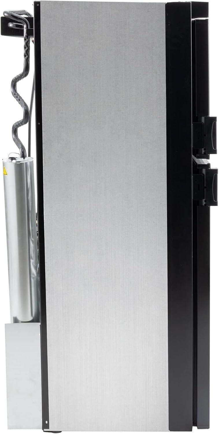 recpro rv refrigerator 6.3 cubic feet gas and electric | black or stainless finish | 110v / 12v / propane gas | (black finish) recpro rv refrigerator 6.3 cubic feet gas and electric | black or stainless finish | 110v / 12v / propane gas | (black finish)