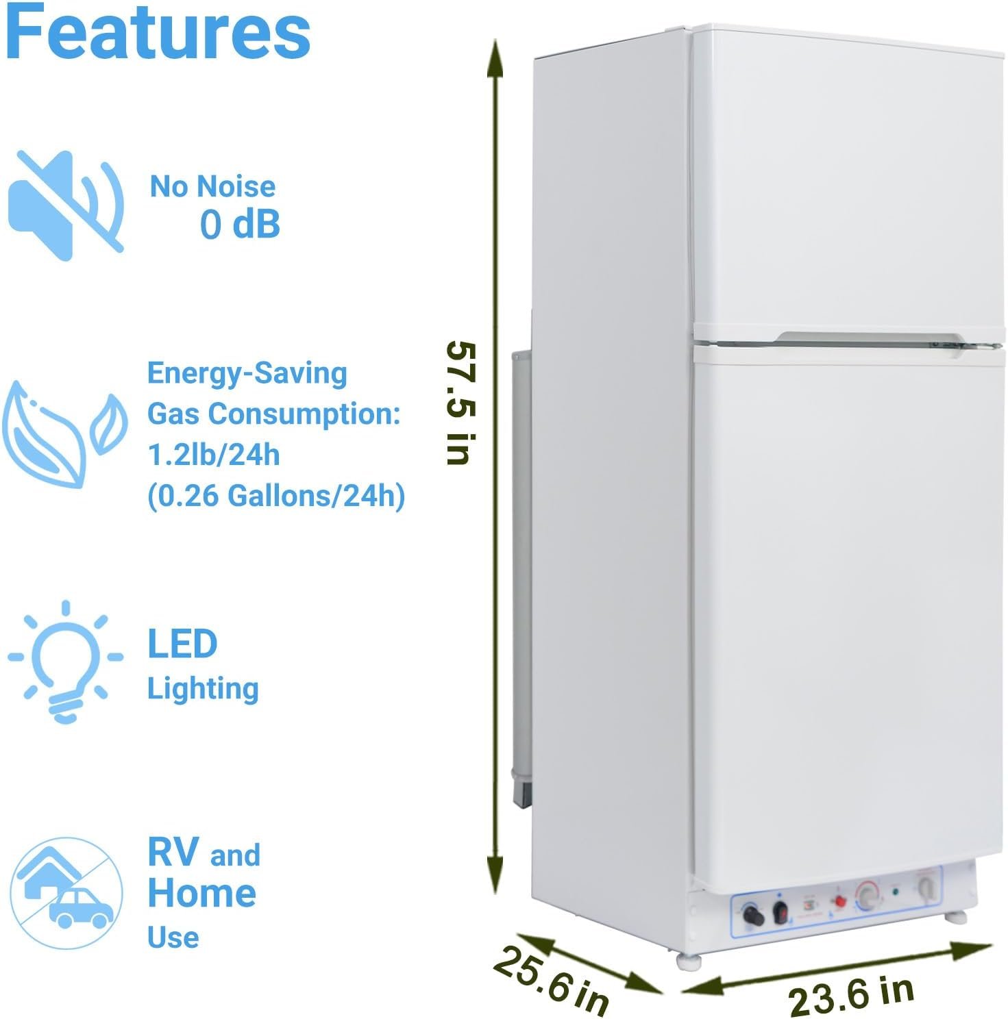 smad propane refrigerator off grid. 6.1 cu.ft propane fridge with freezer for cabin. boat. lpg/110v 2 way rv refrigerator with reversible door. white smad propane refrigerator off grid. 6.1 cu.ft propane fridge with freezer for cabin. boat. lpg/110v 2 way rv refrigerator with reversible door. white